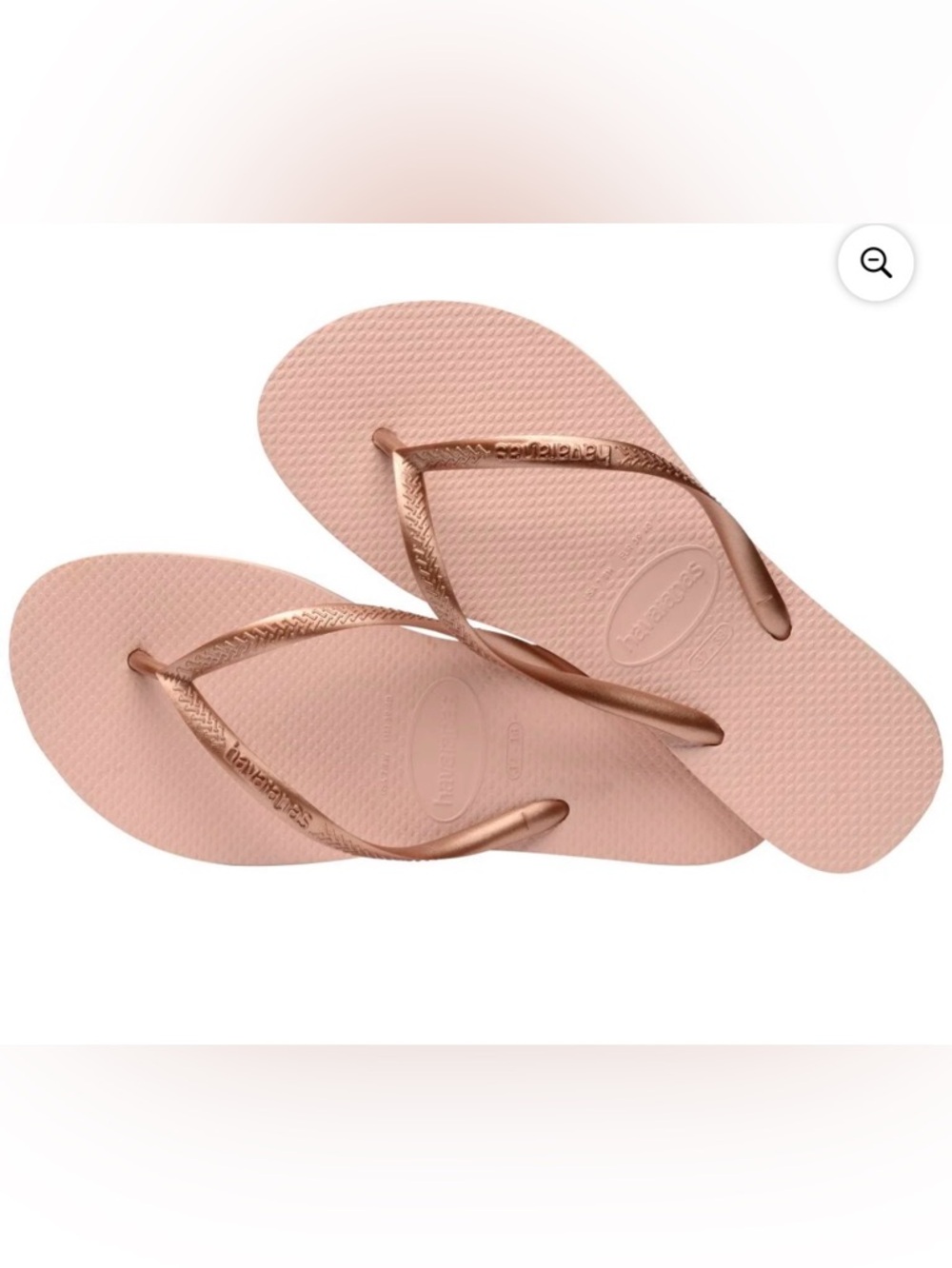 Havaianas Rose Gold - size 7/8